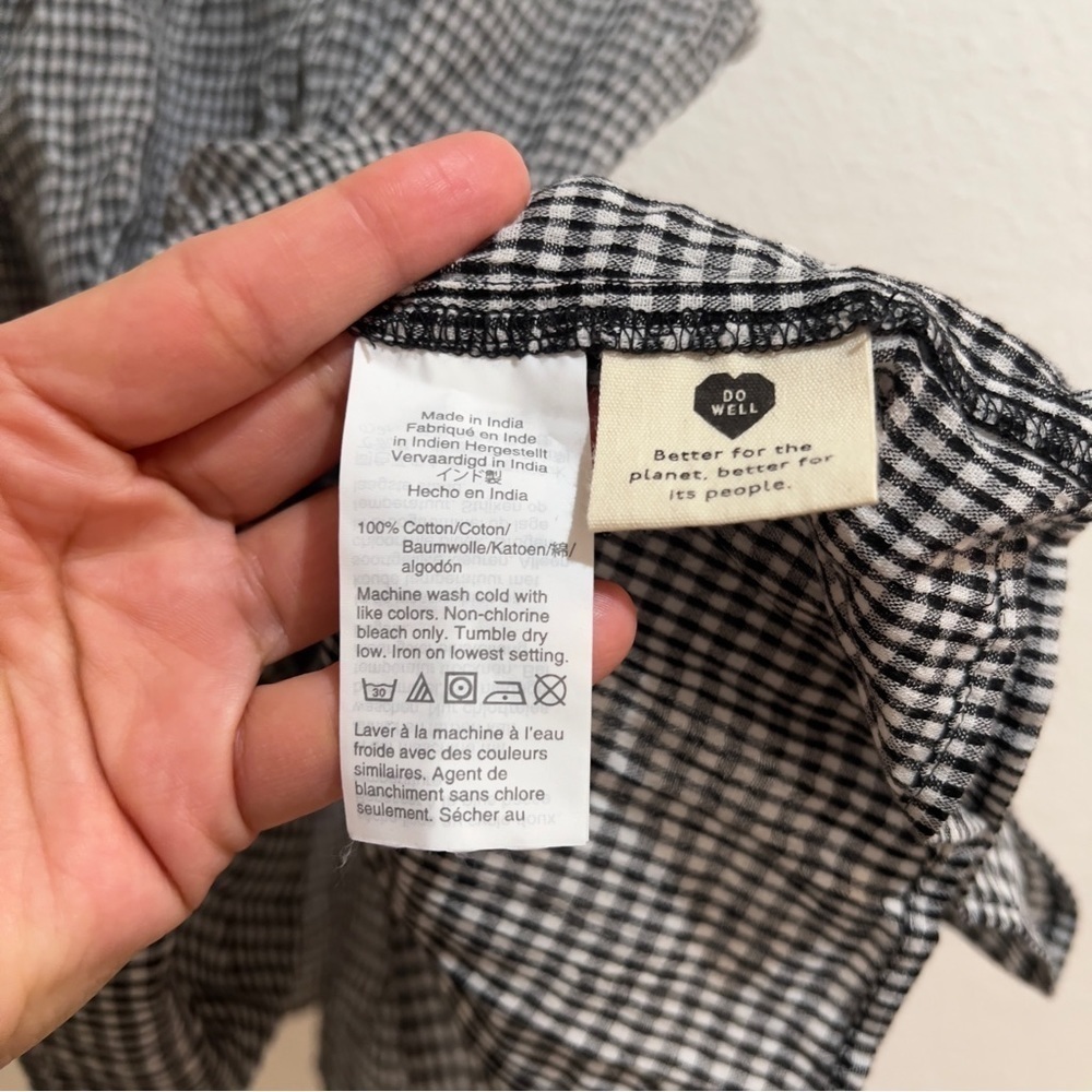Madewell- Gingham Ruffle-Strap Cami Top - 2 - Picture 7 of 8